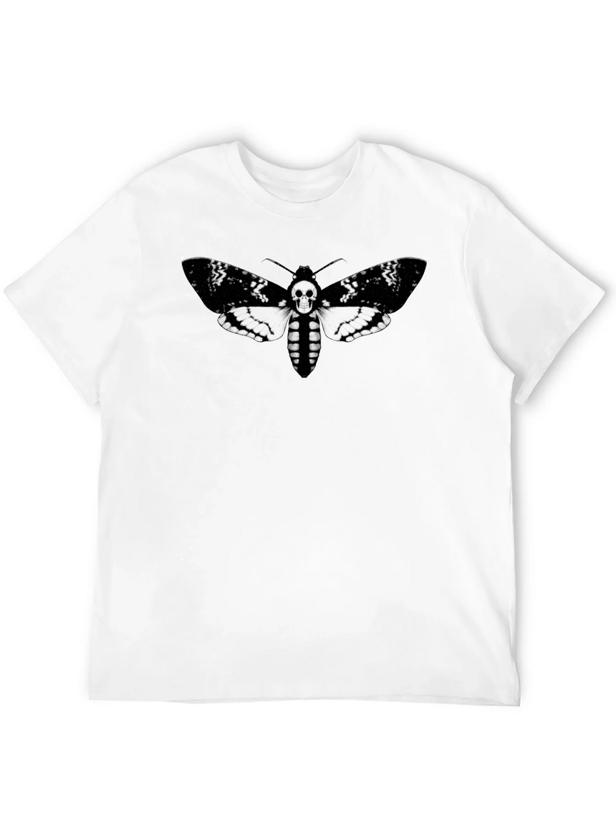 Moth Skull Graphic Tee - Dark Aesthetic T-Shirt product image 3