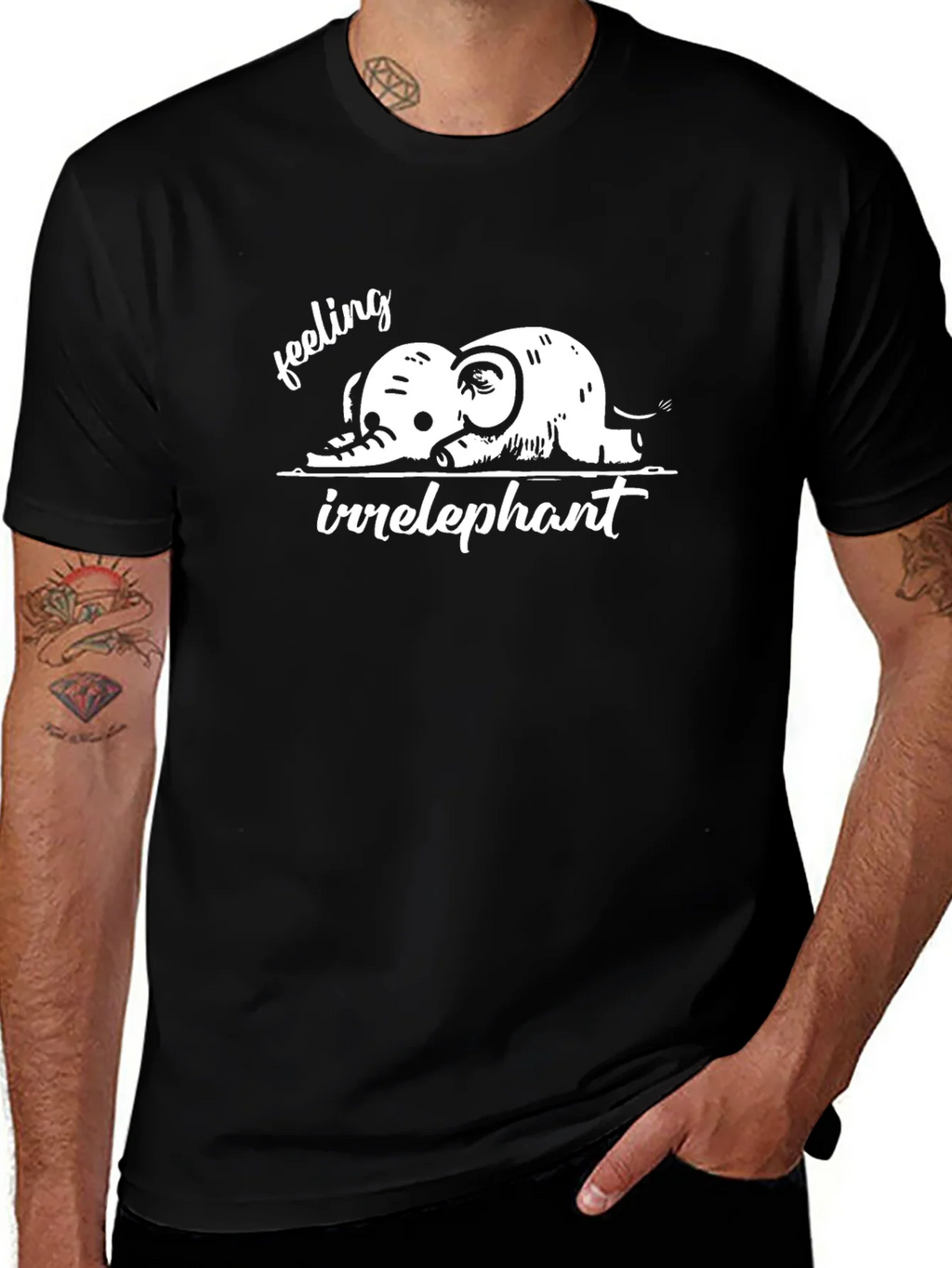 Irrelephant Graphic Tee - Feeling Funny Elephant T-Shirt product image 1