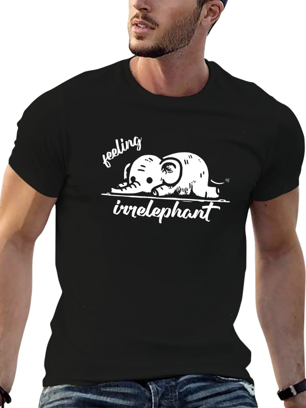 Irrelephant Graphic Tee - Feeling Funny Elephant T-Shirt product image 6