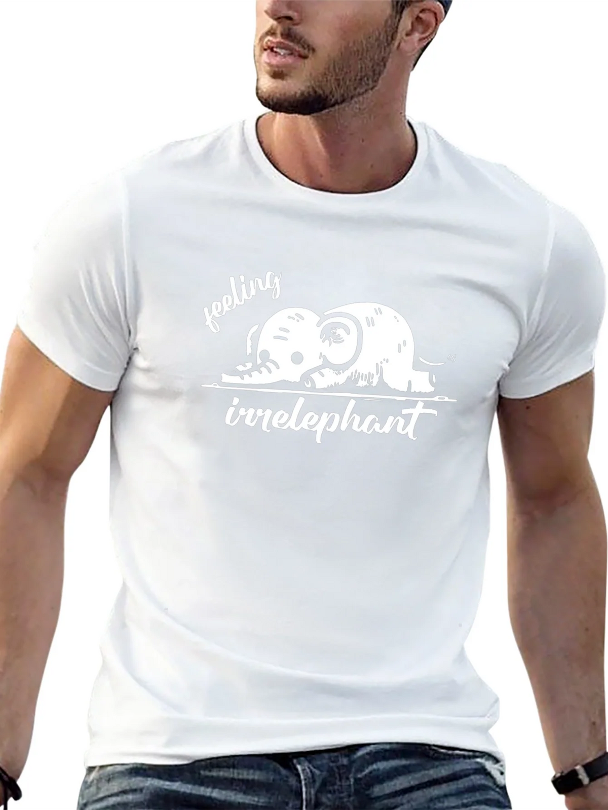 Irrelephant Graphic Tee - Feeling Funny Elephant T-Shirt product image 12