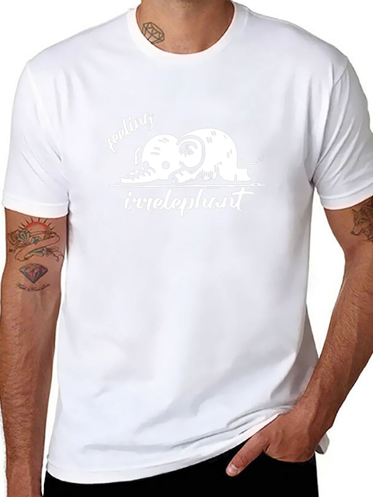 Irrelephant Graphic Tee - Feeling Funny Elephant T-Shirt product image 7