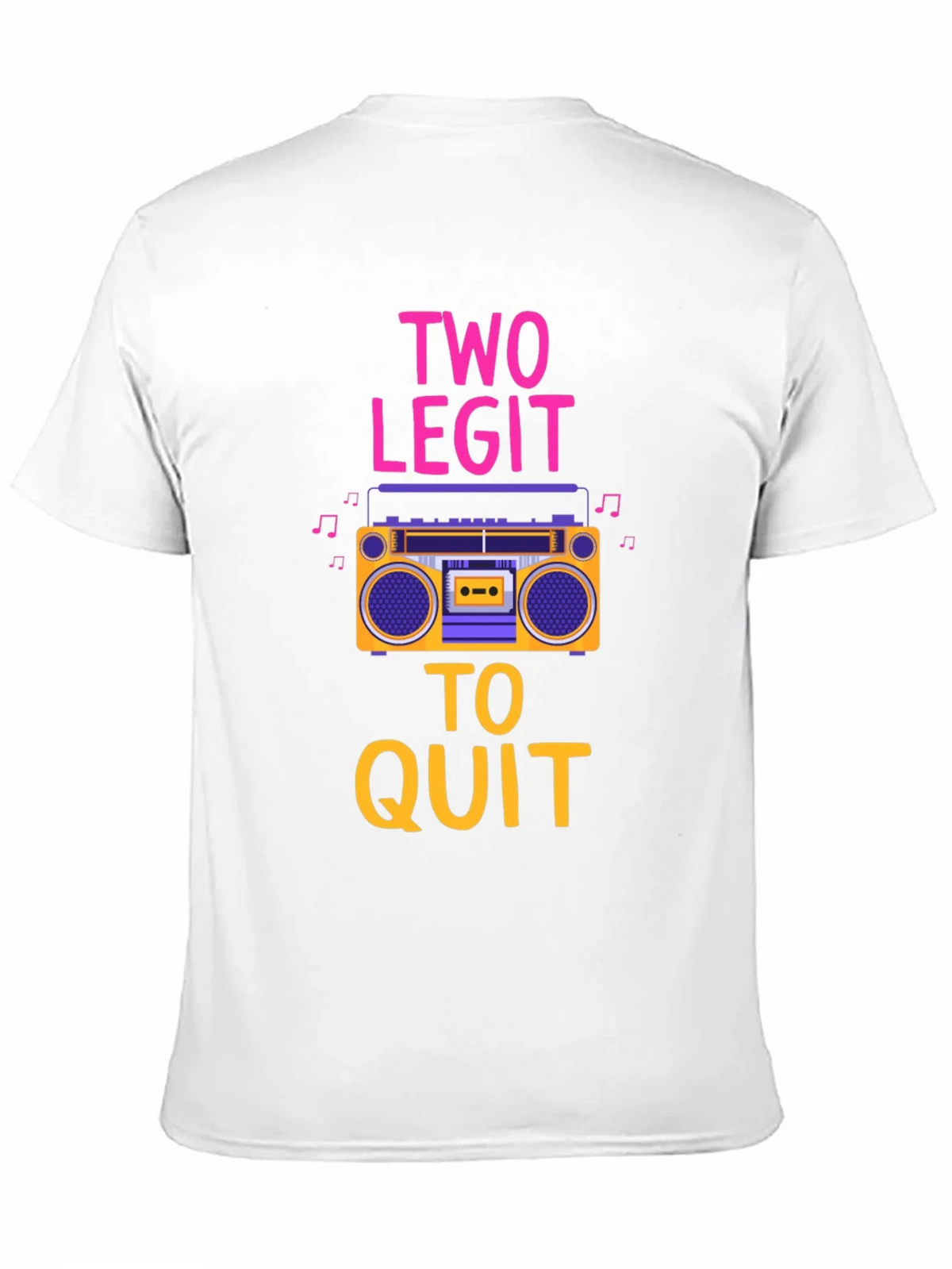 Two Legit To Quit Graphic T-Shirt - Retro Boombox Design product image 10
