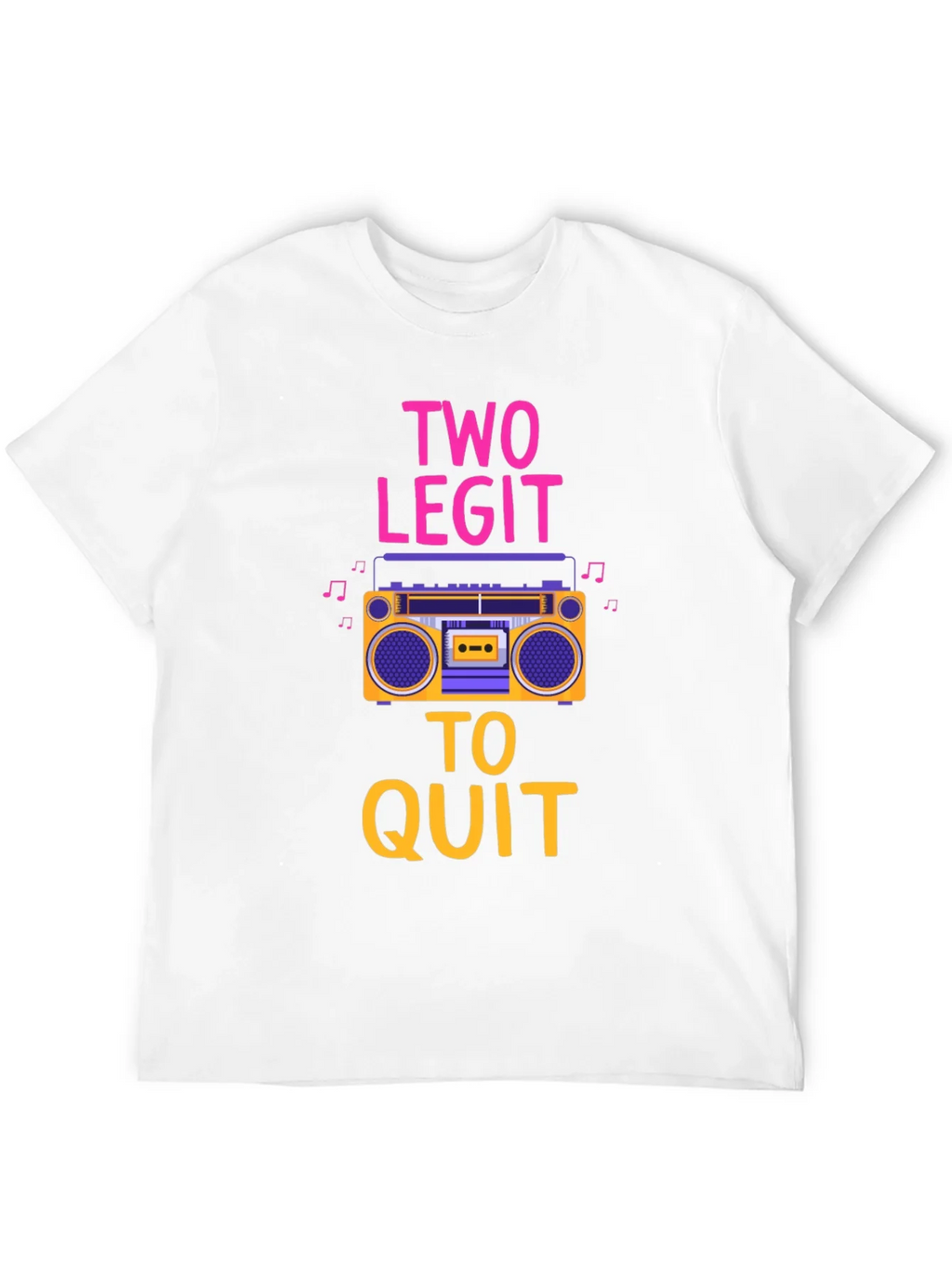 Two Legit To Quit Graphic T-Shirt - Retro Boombox Design product image 11