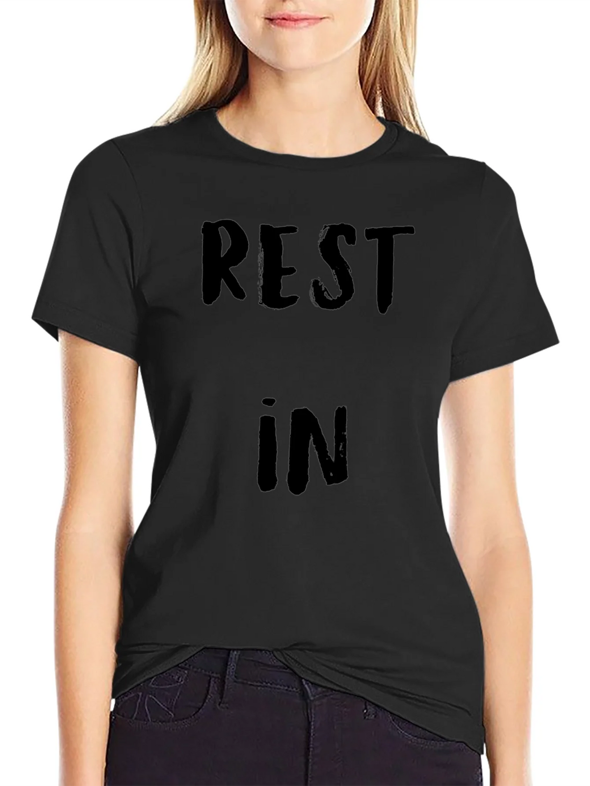 Rest In Peace T-Shirt - Black Graphic Tee product image 2