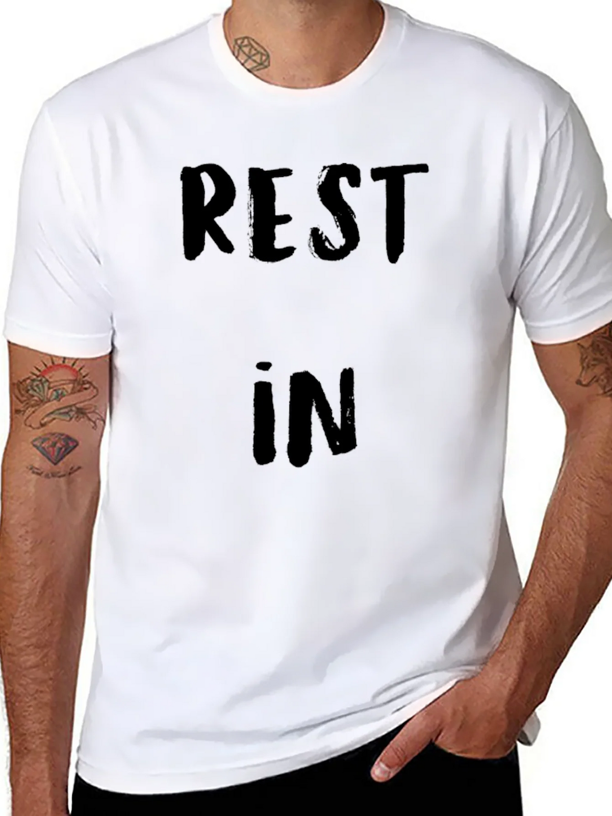 Rest In Peace T-Shirt - Black Graphic Tee product image 7
