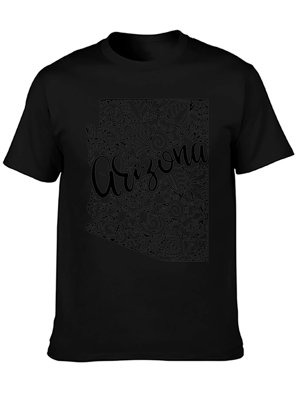 Arizona State Floral Map T-Shirt product image 6
