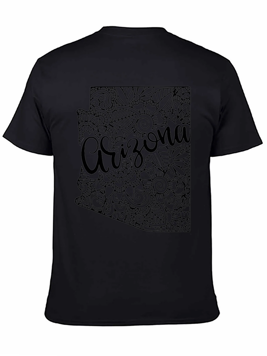 Arizona State Floral Map T-Shirt product image 7