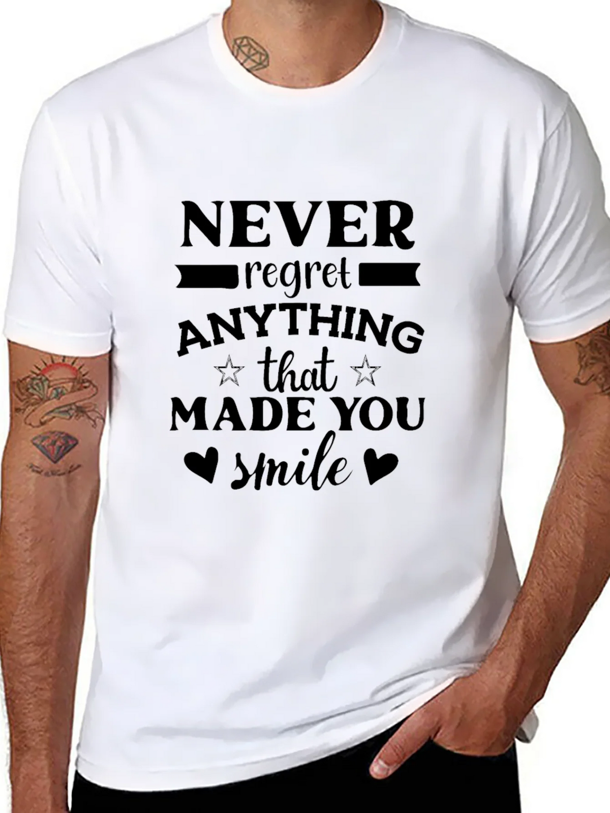 Never Regret T-Shirt - Inspirational Graphic Tee product image 7