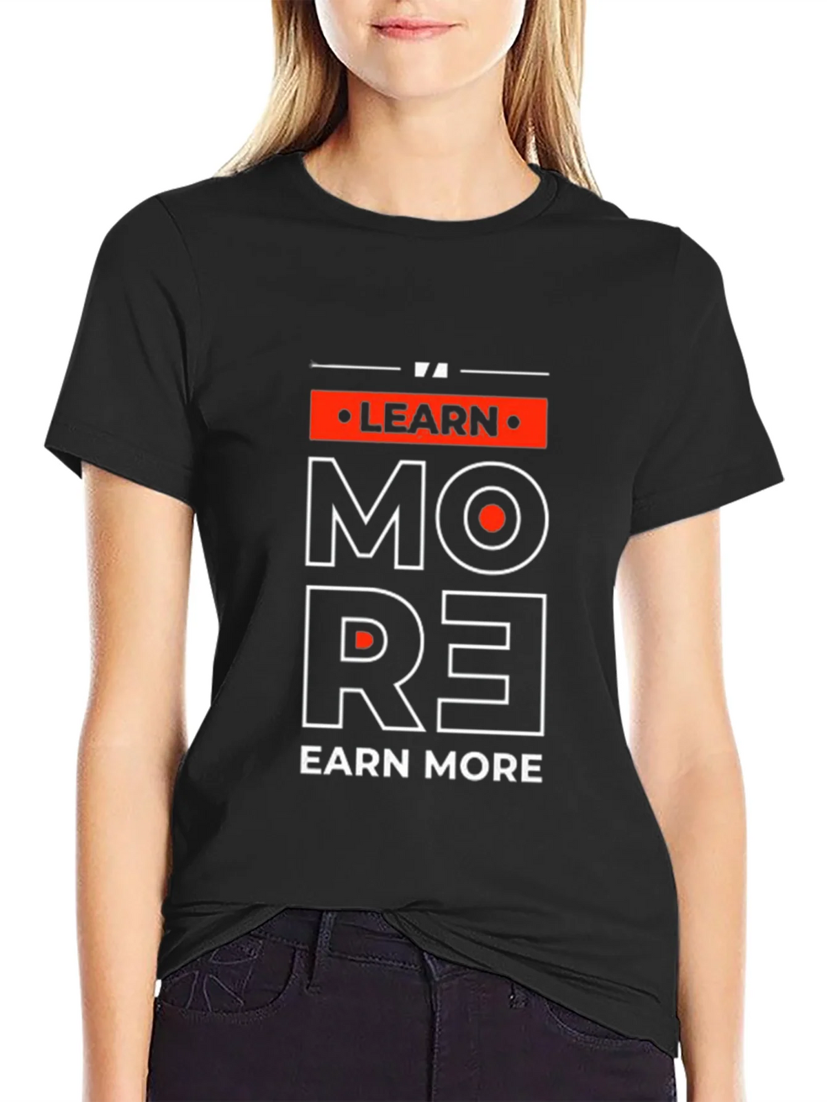 Learn More Earn Graphic Tee product image 5