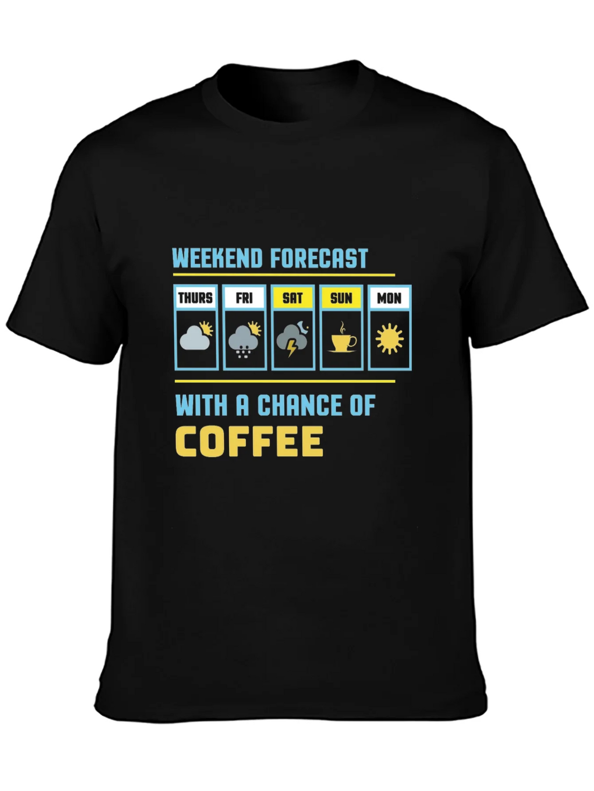 Weekend Forecast Coffee Graphic Tee product image 3