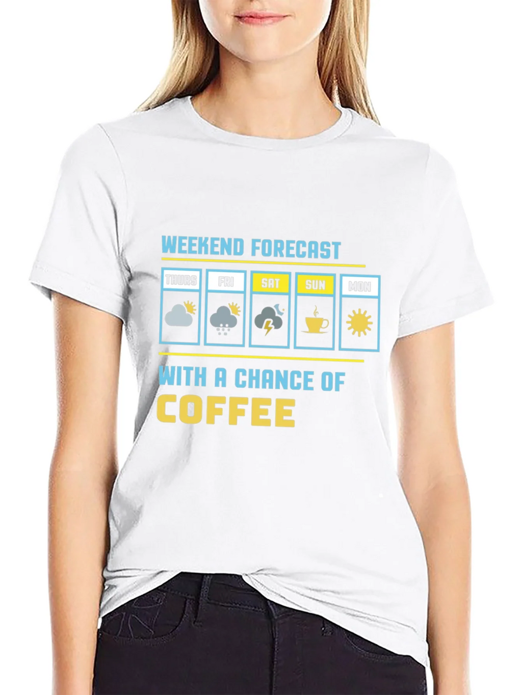 Weekend Forecast Coffee Graphic Tee product image 8