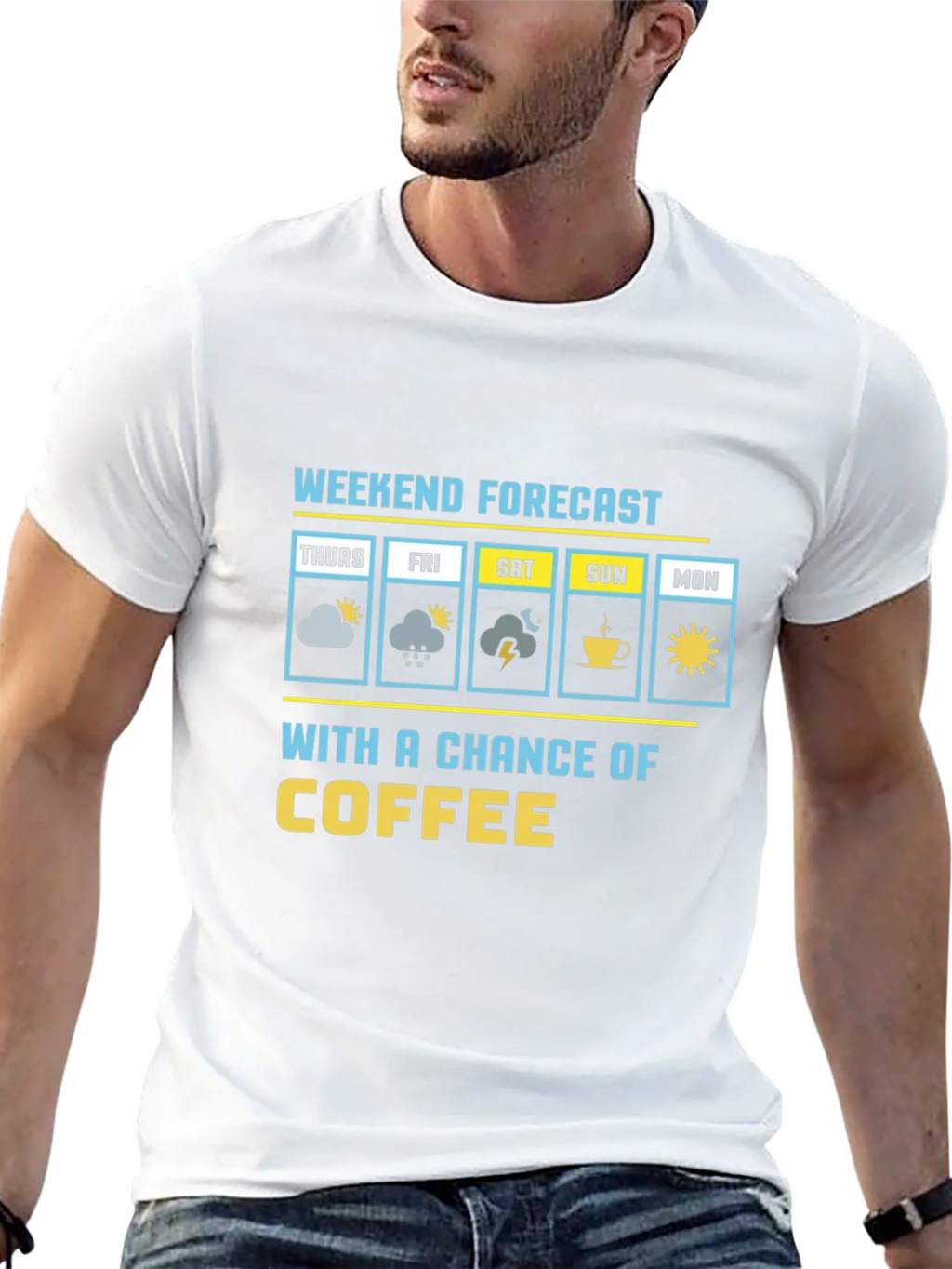 Weekend Forecast Coffee Graphic Tee product image 12