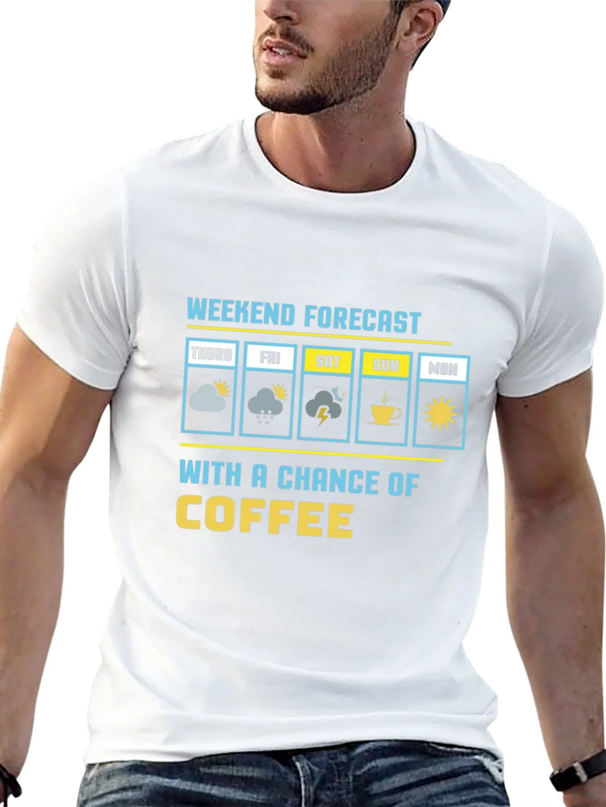 Weekend Forecast Coffee Graphic Tee product image 12