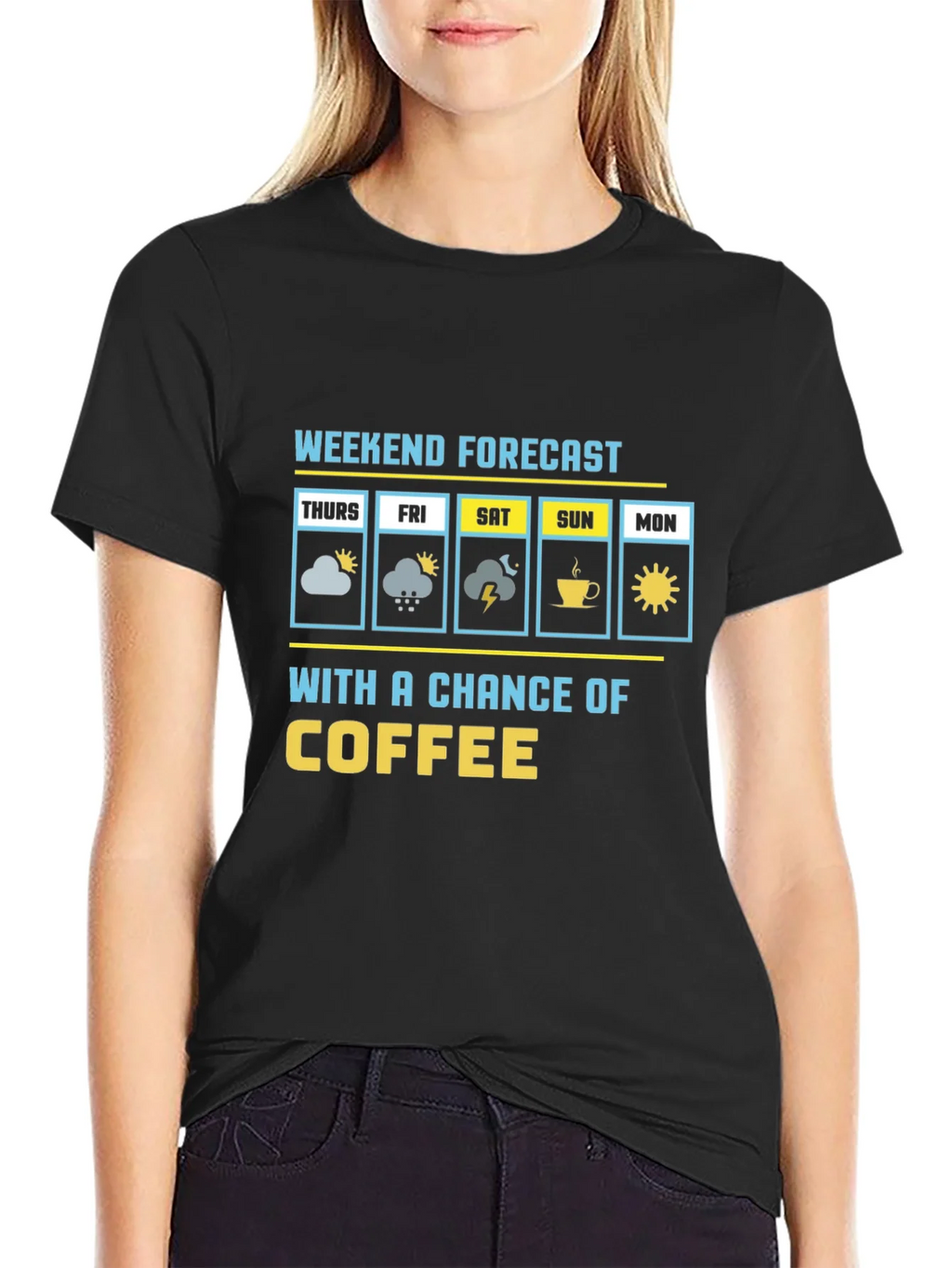Weekend Forecast Coffee Graphic Tee product image 2