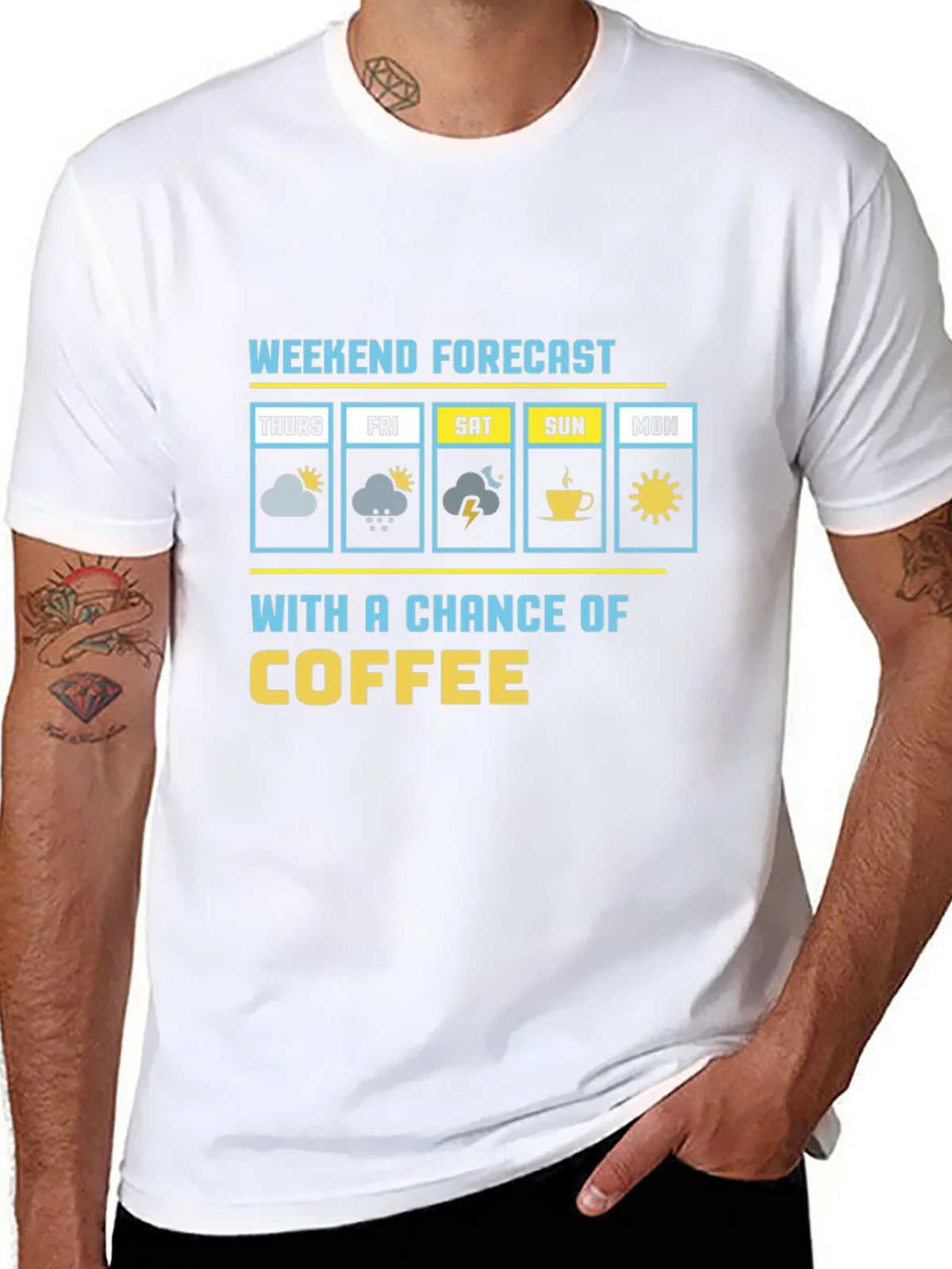 Weekend Forecast Coffee Graphic Tee product image 7