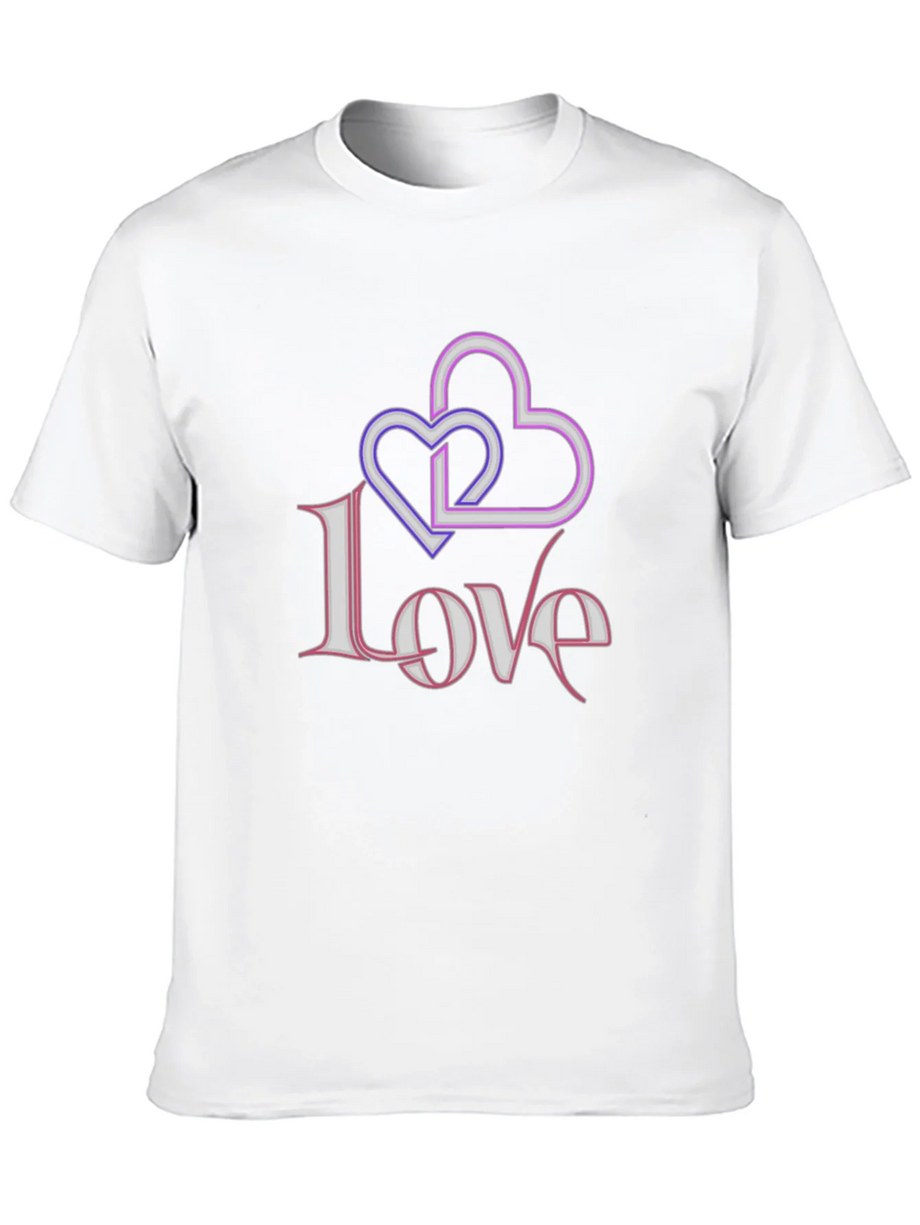 Love Hearts Graphic Black T-Shirt product image 9