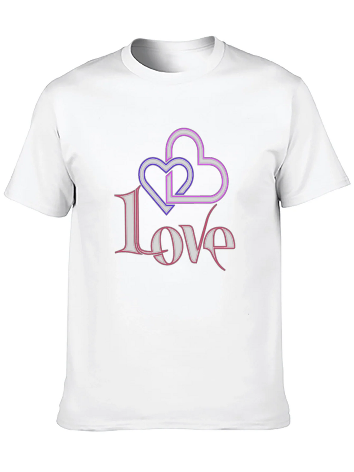 Love Hearts Graphic Black T-Shirt product image 9