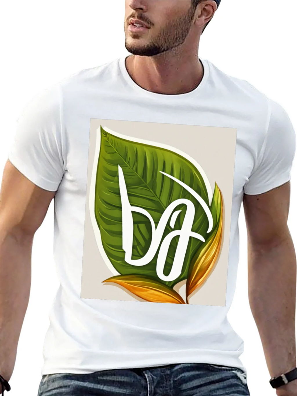 Leaf Letter T-Shirt - Tropical Style product image 12