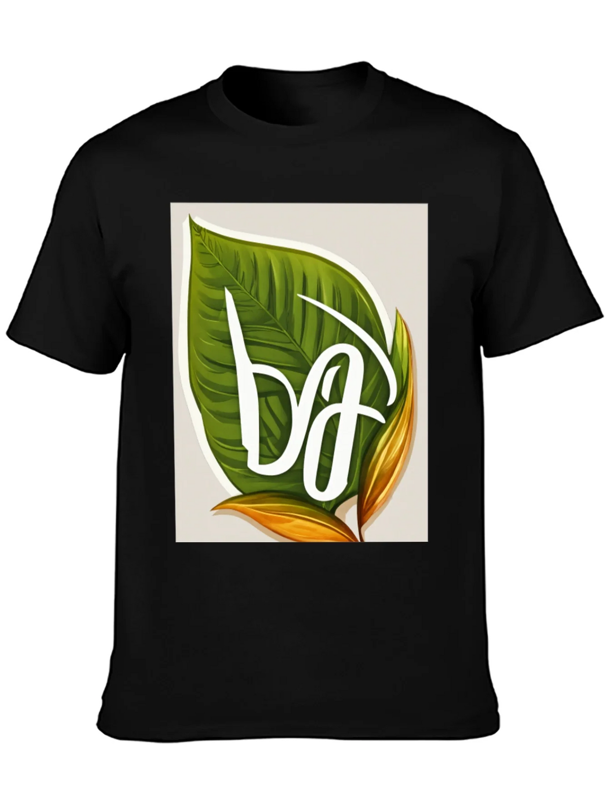 Leaf Letter T-Shirt - Tropical Style product image 3