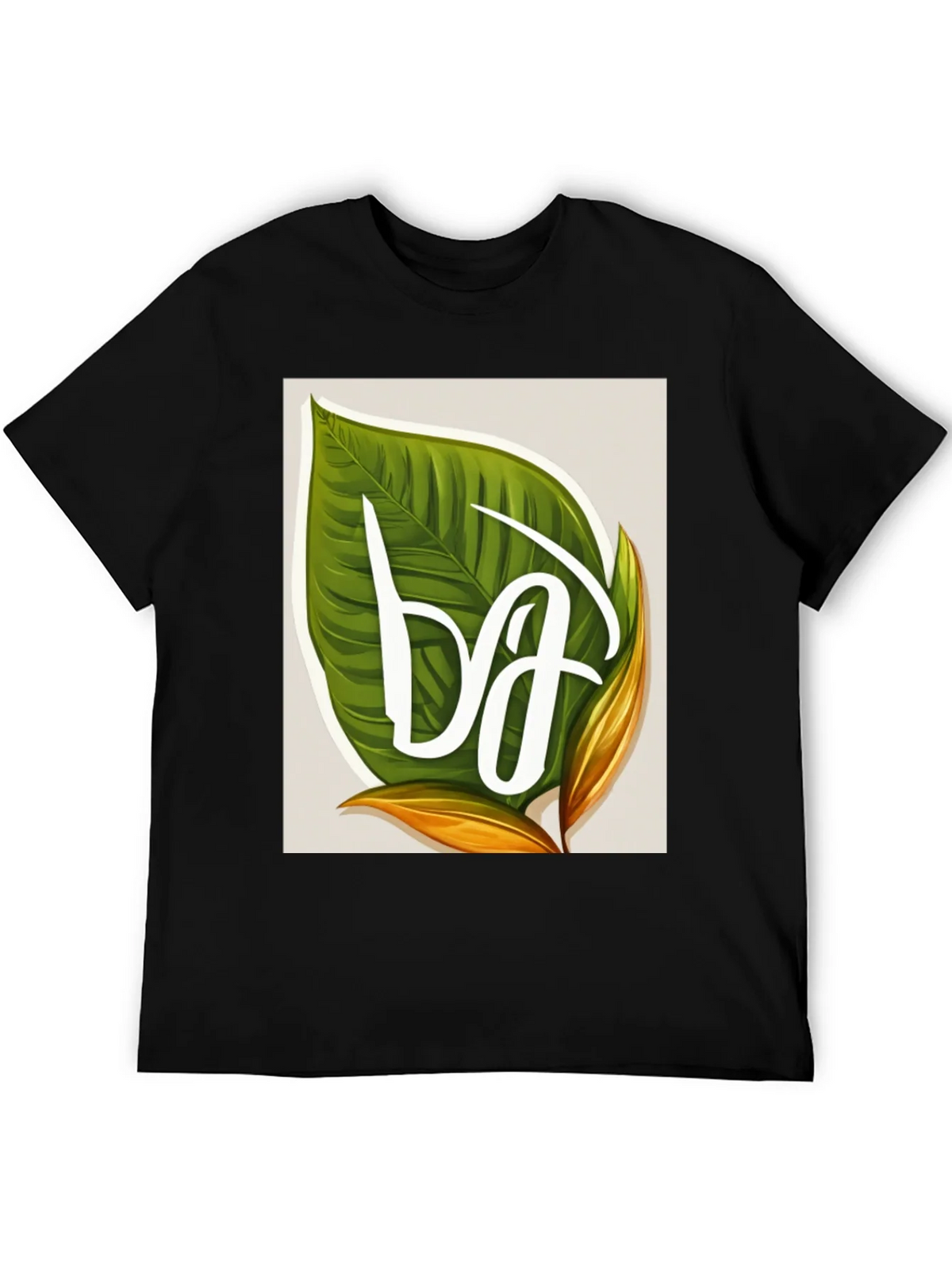 Leaf Letter T-Shirt - Tropical Style product image 5