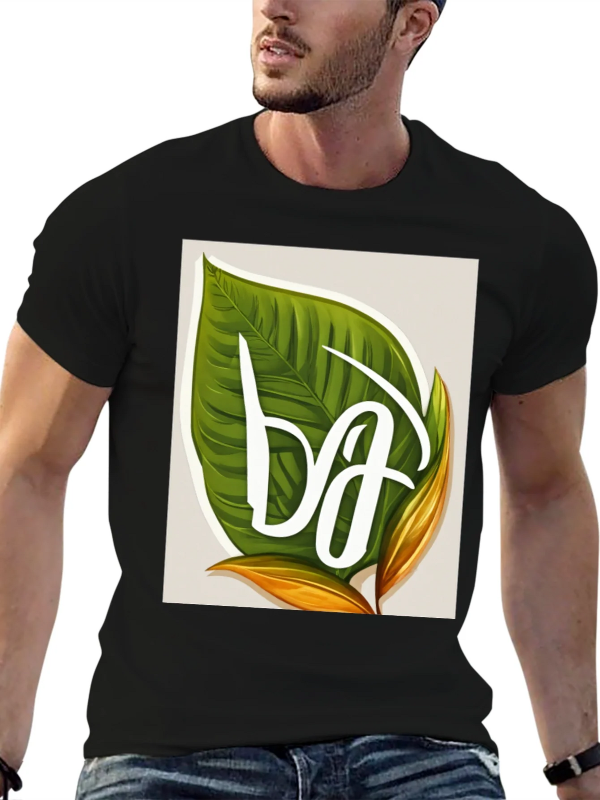 Leaf Letter T-Shirt - Tropical Style product image 6