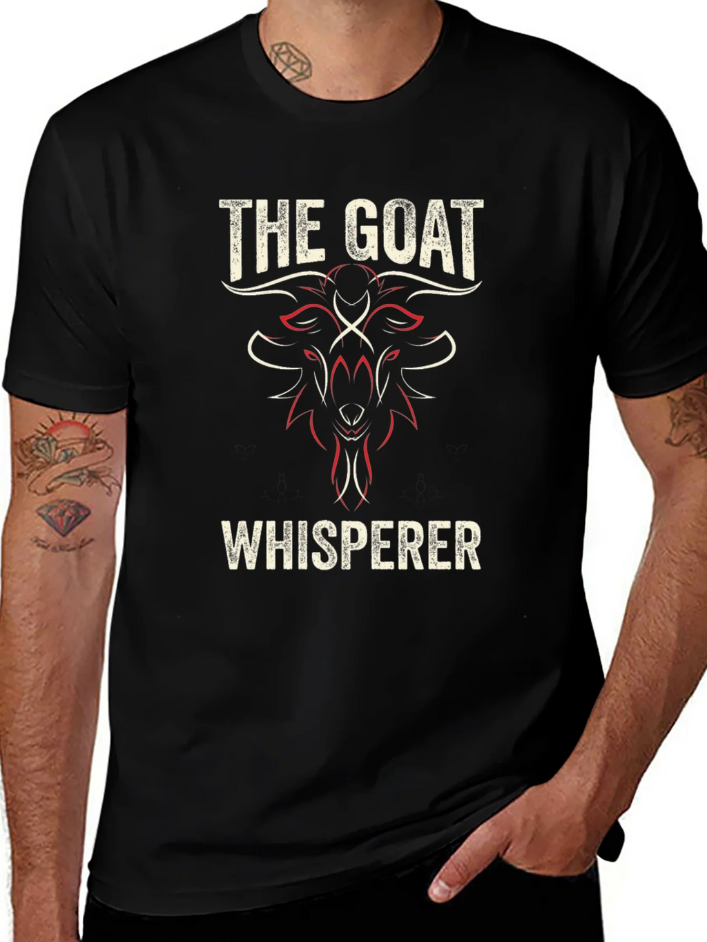 The Goat Whisperer Tee - Black Crew Neck product image 1