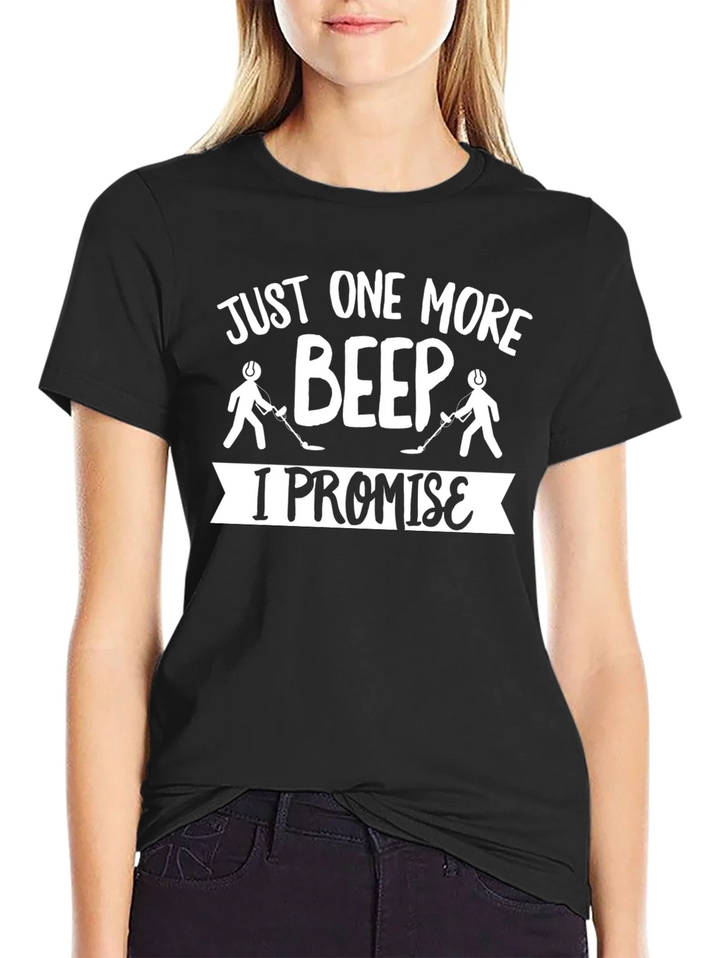 Just One More Beep T-Shirt Metal Detecting Humor product image 2
