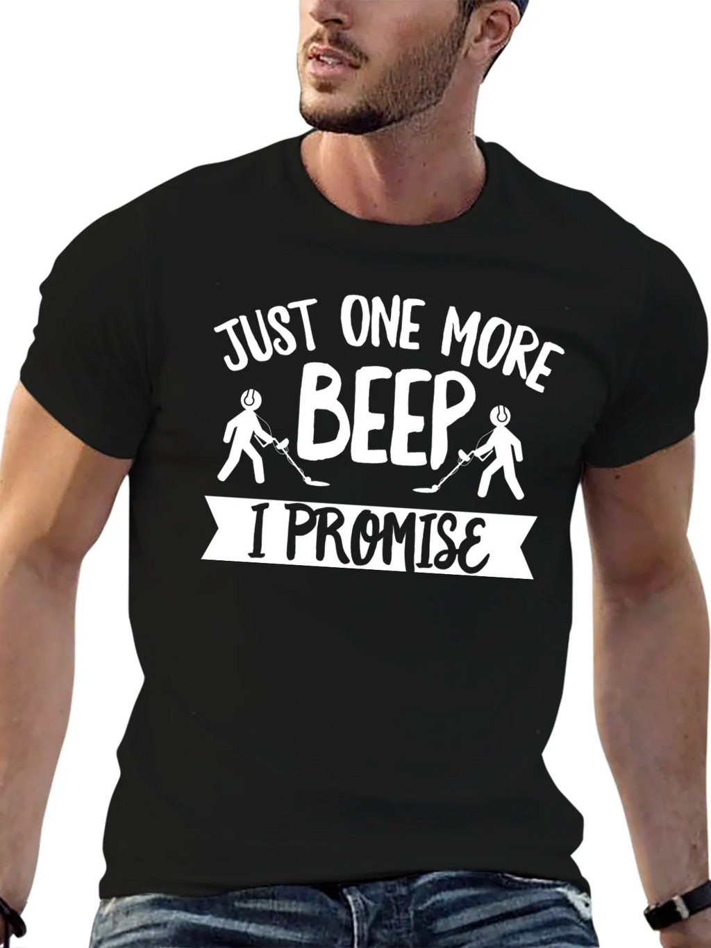 Just One More Beep T-Shirt Metal Detecting Humor product image 6