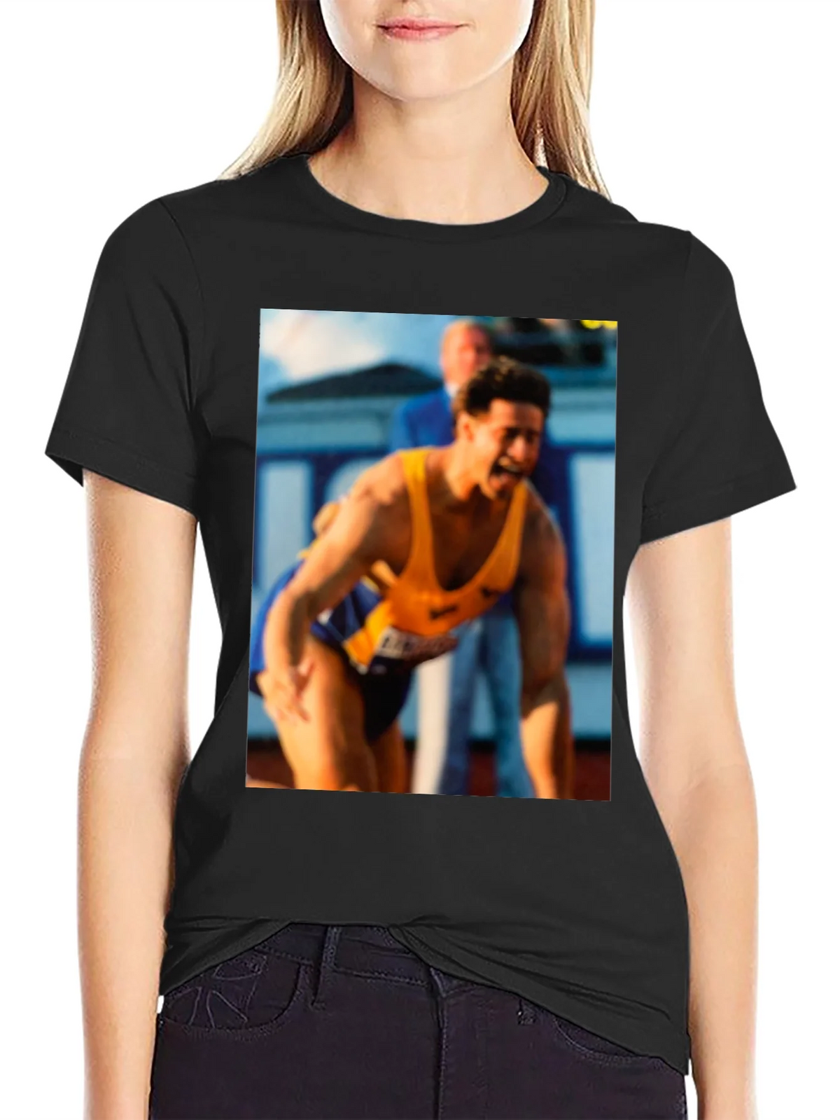 Athlete Graphic Tee - Black Unisex T-Shirt product image 2