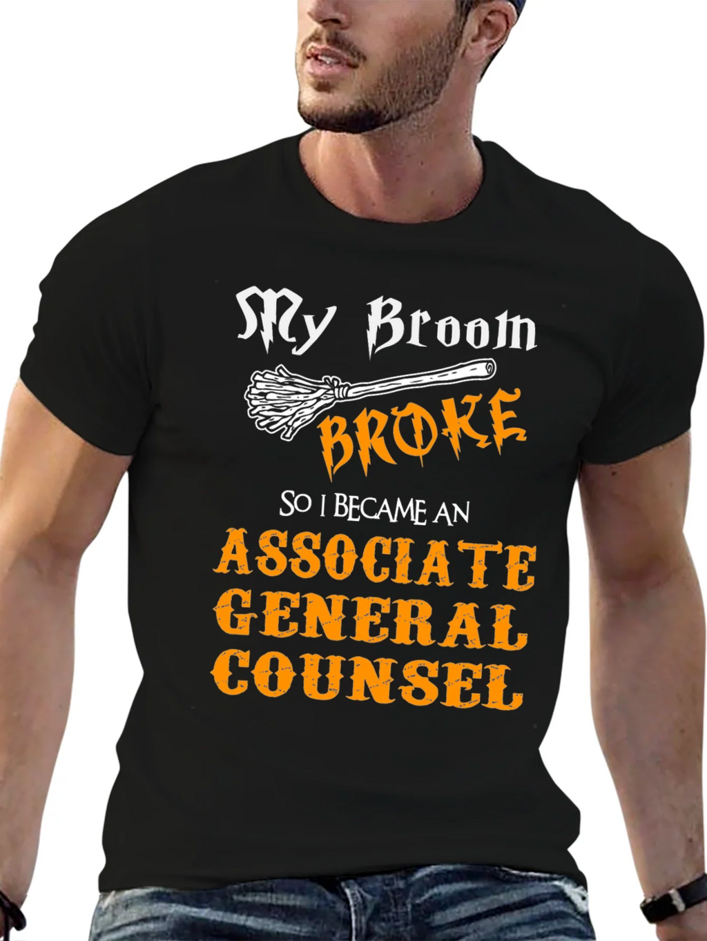 Broom Broke Funny Associate General Counsel T-Shirt product image 6