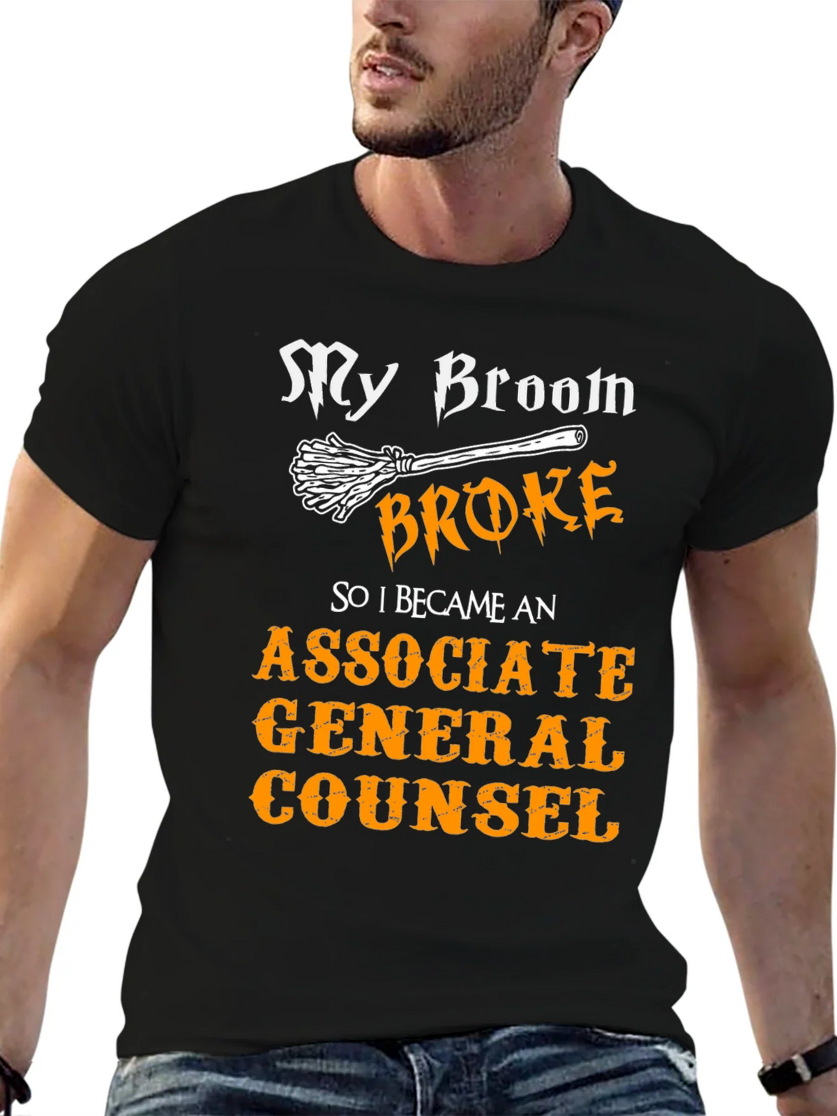 Broom Broke Funny Associate General Counsel T-Shirt product image 6