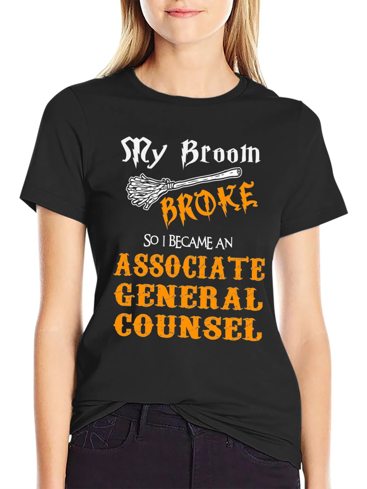 Broom Broke Funny Associate General Counsel T-Shirt product image 2