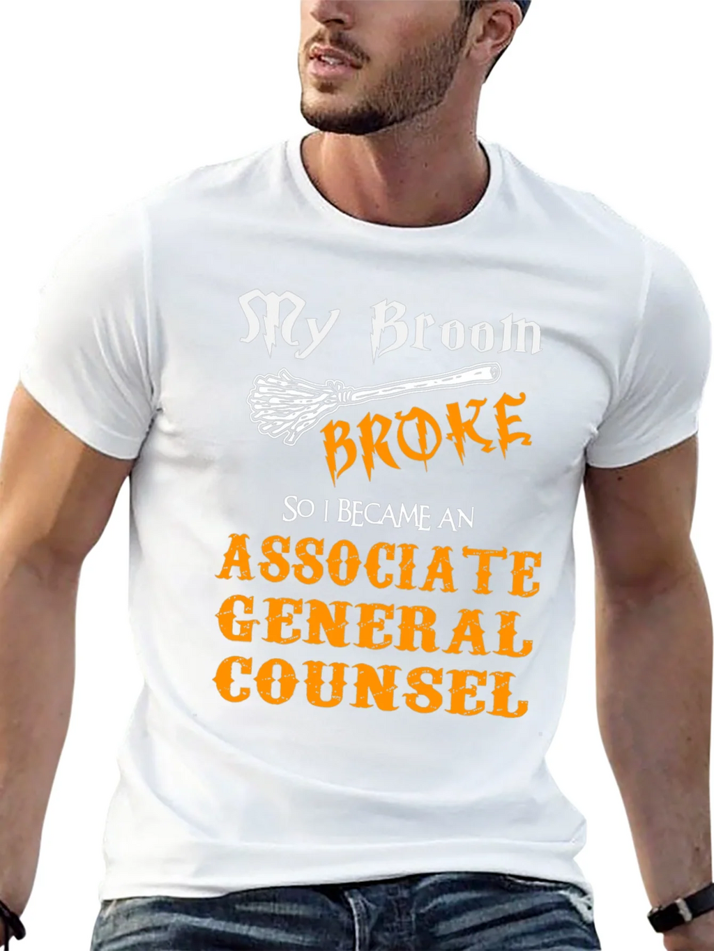 Broom Broke Funny Associate General Counsel T-Shirt product image 12