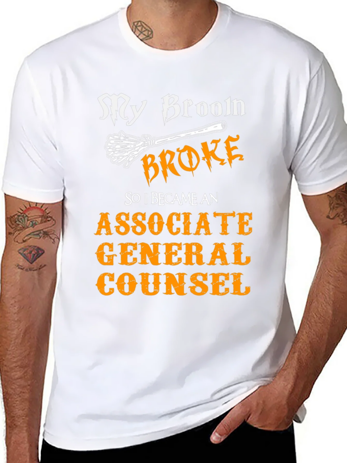 Broom Broke Funny Associate General Counsel T-Shirt product image 7