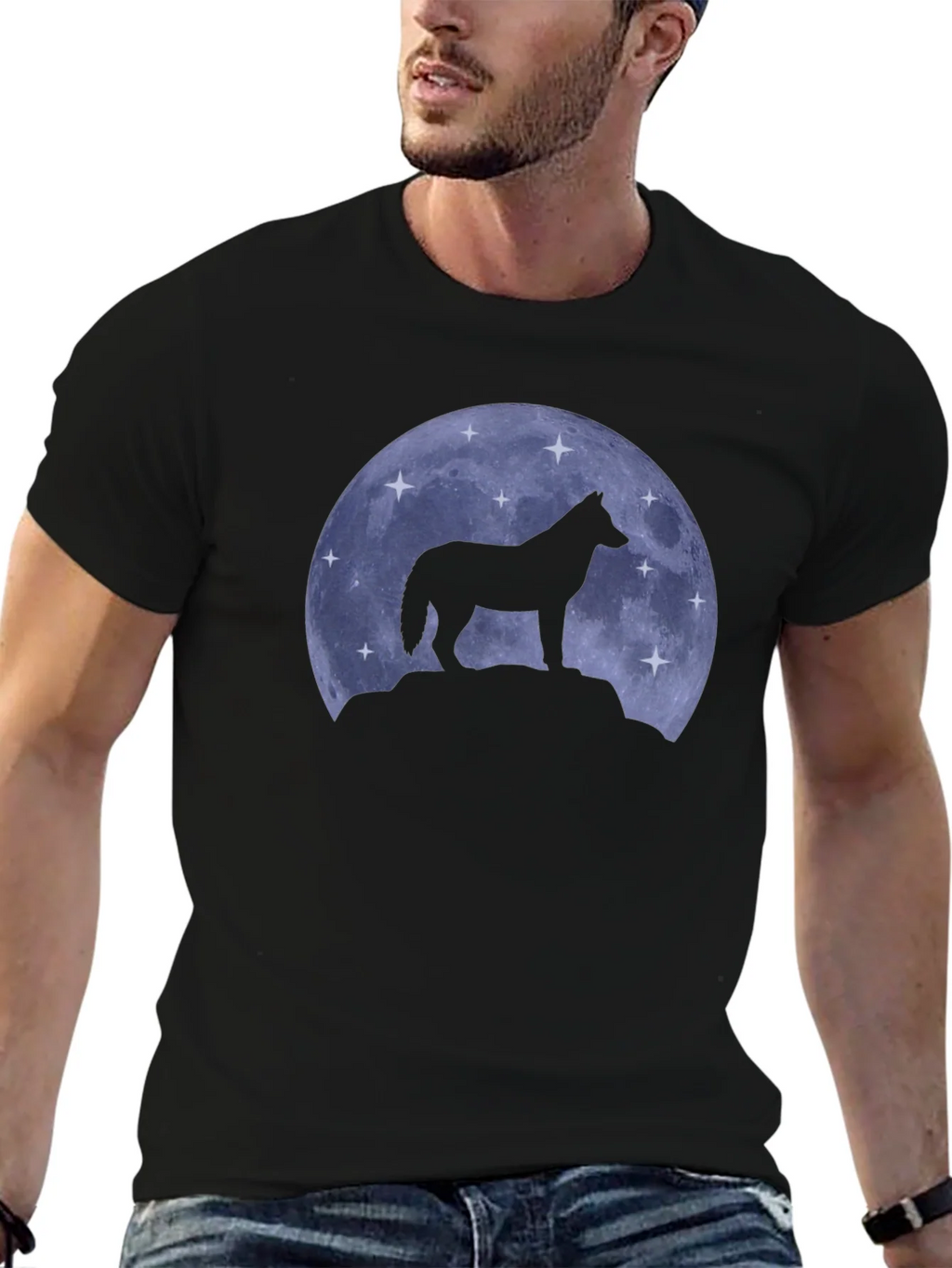Wolf Moon Silhouette T-Shirt product image 9