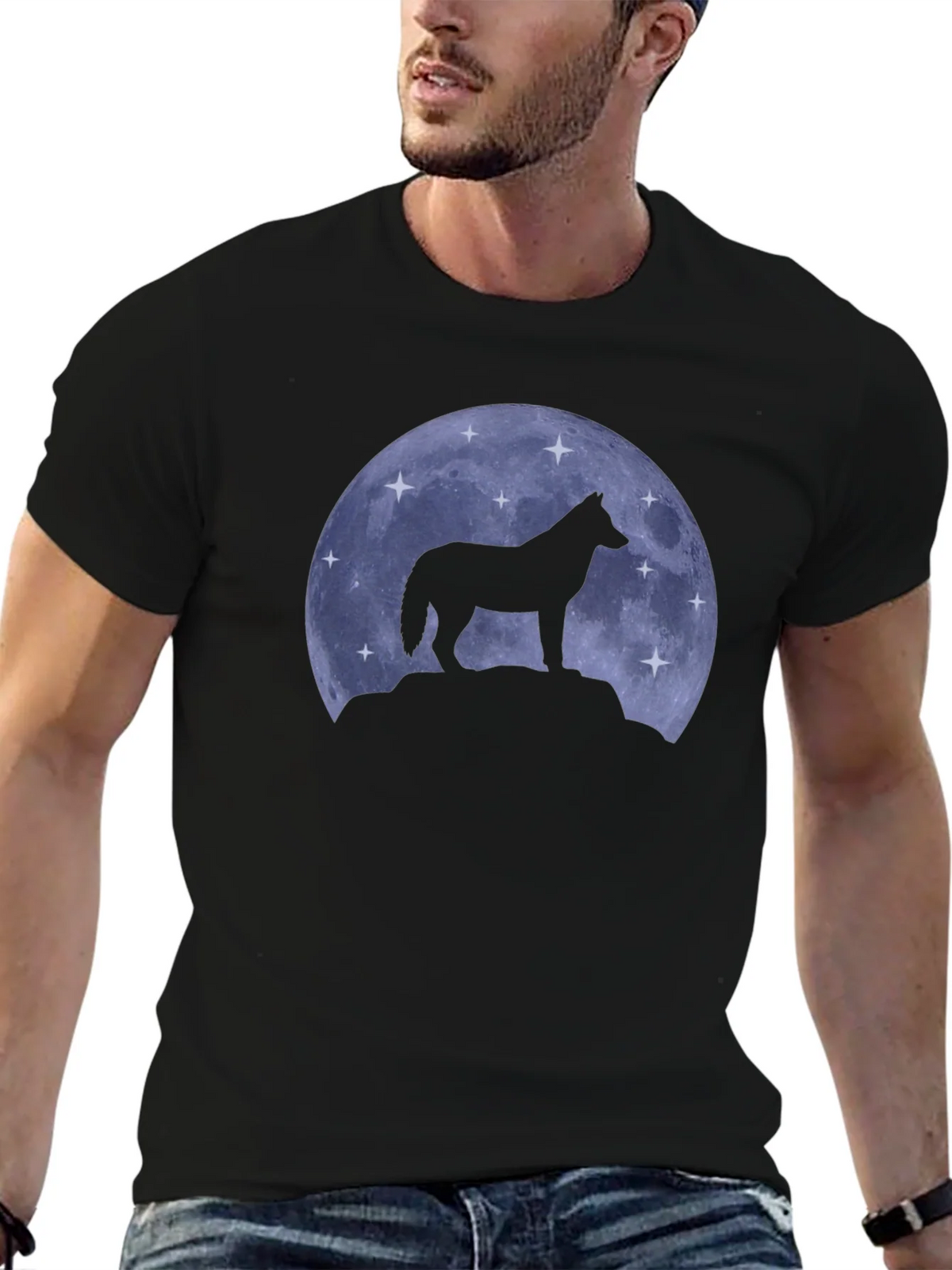 Wolf Moon Silhouette T-Shirt product image 9