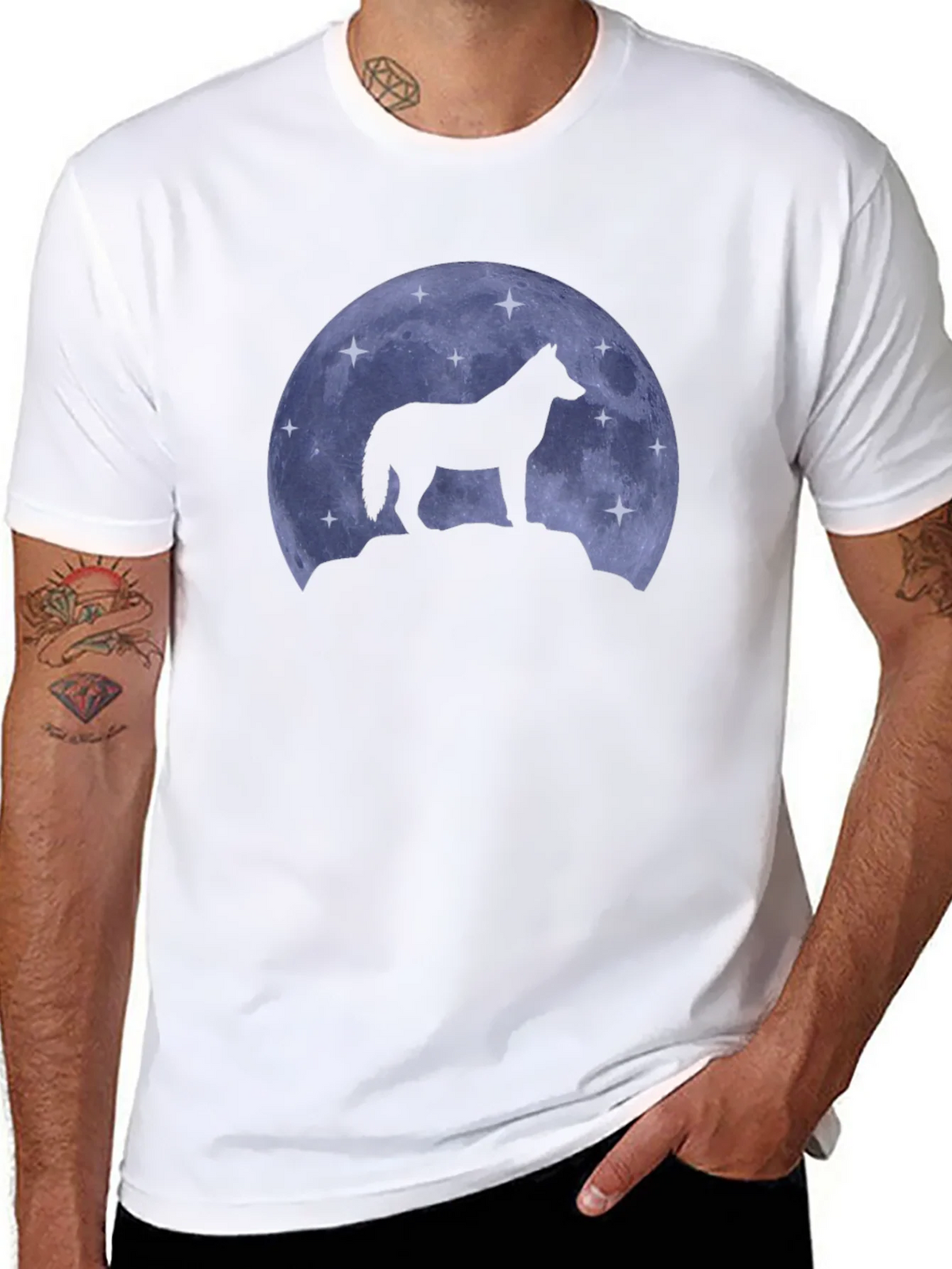Wolf Moon Silhouette T-Shirt product image 10