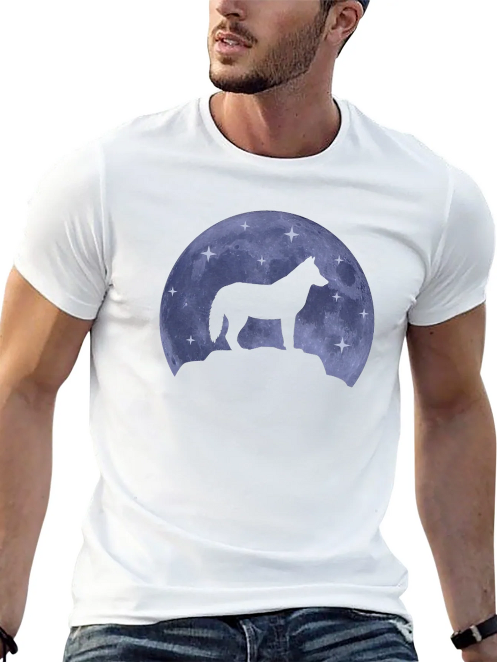 Wolf Moon Silhouette T-Shirt product image 4