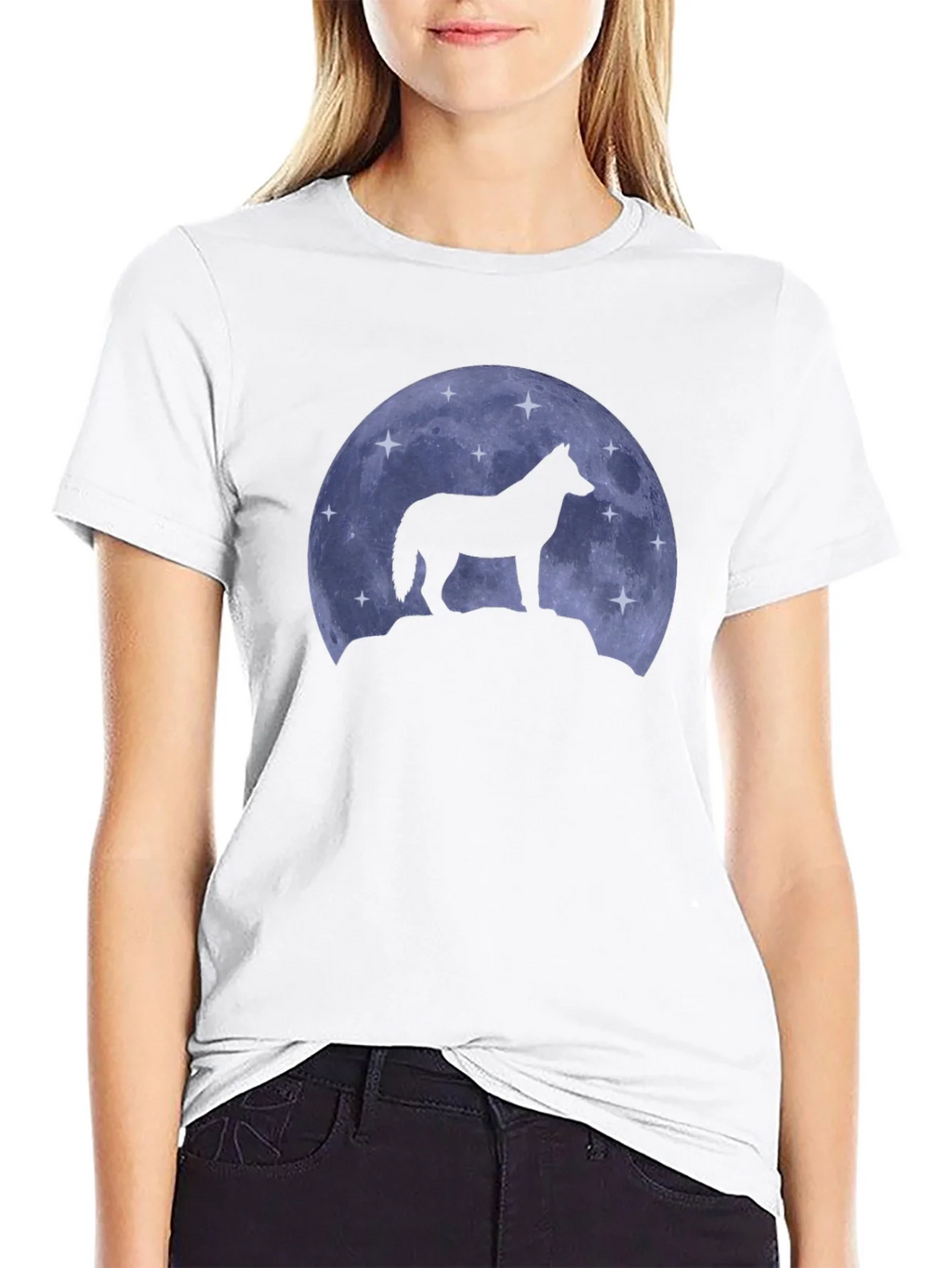 Wolf Moon Silhouette T-Shirt product image 11