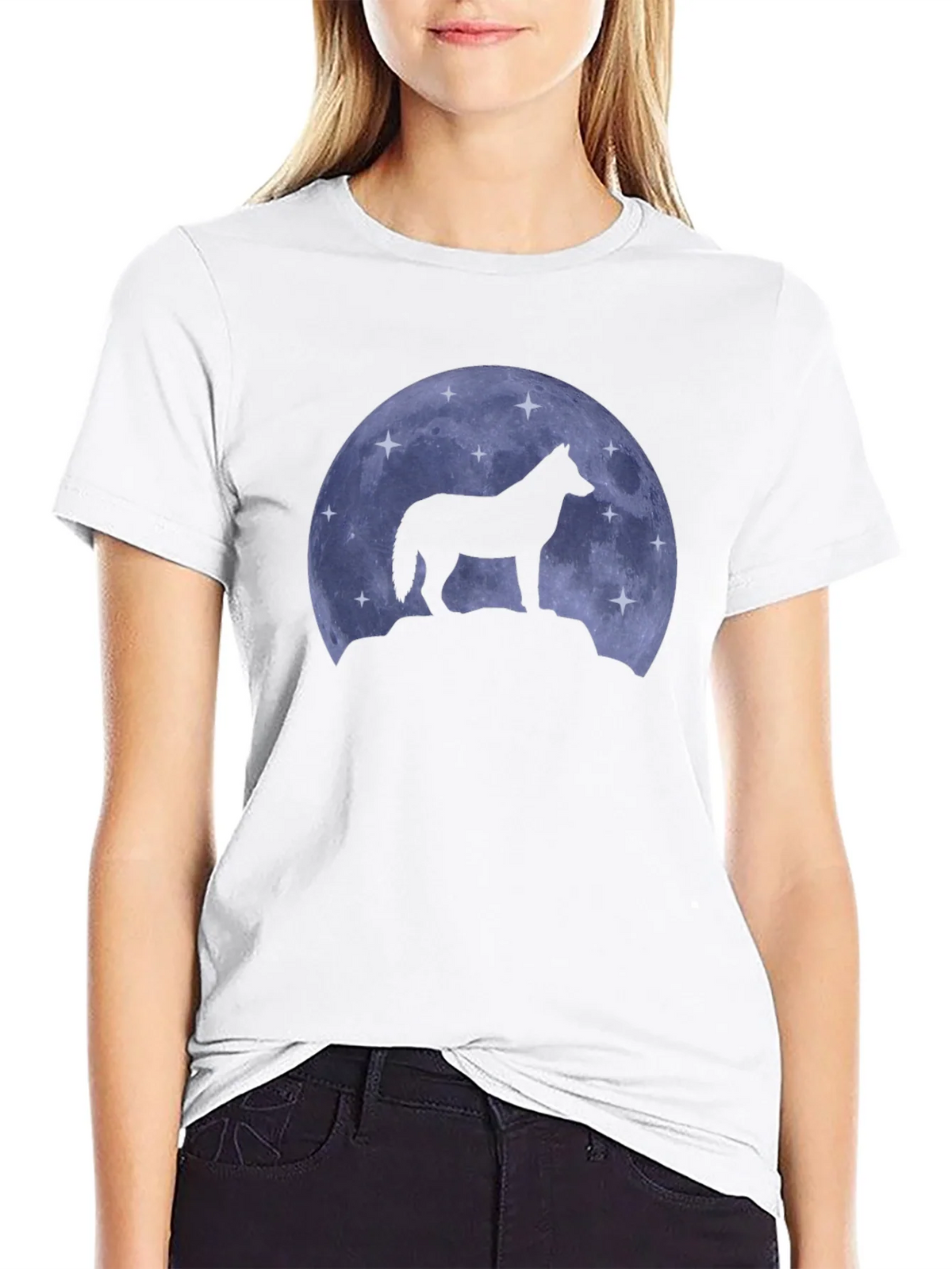 Wolf Moon Silhouette T-Shirt product image 11