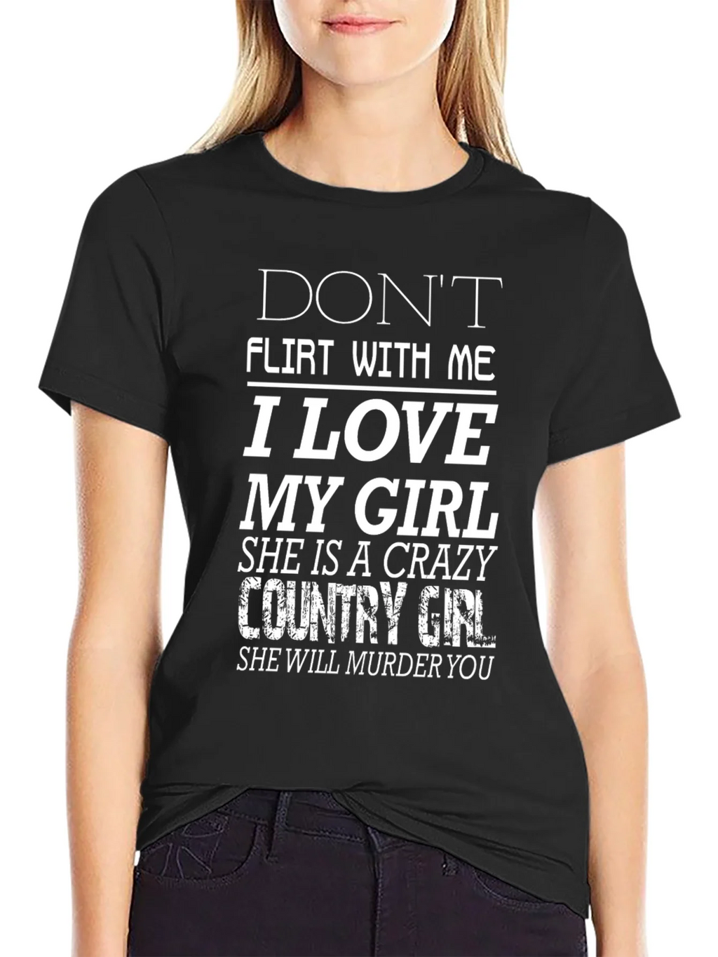Dont Flirt T-Shirt - I Love My Girl Funny Graphic Tee product image 5