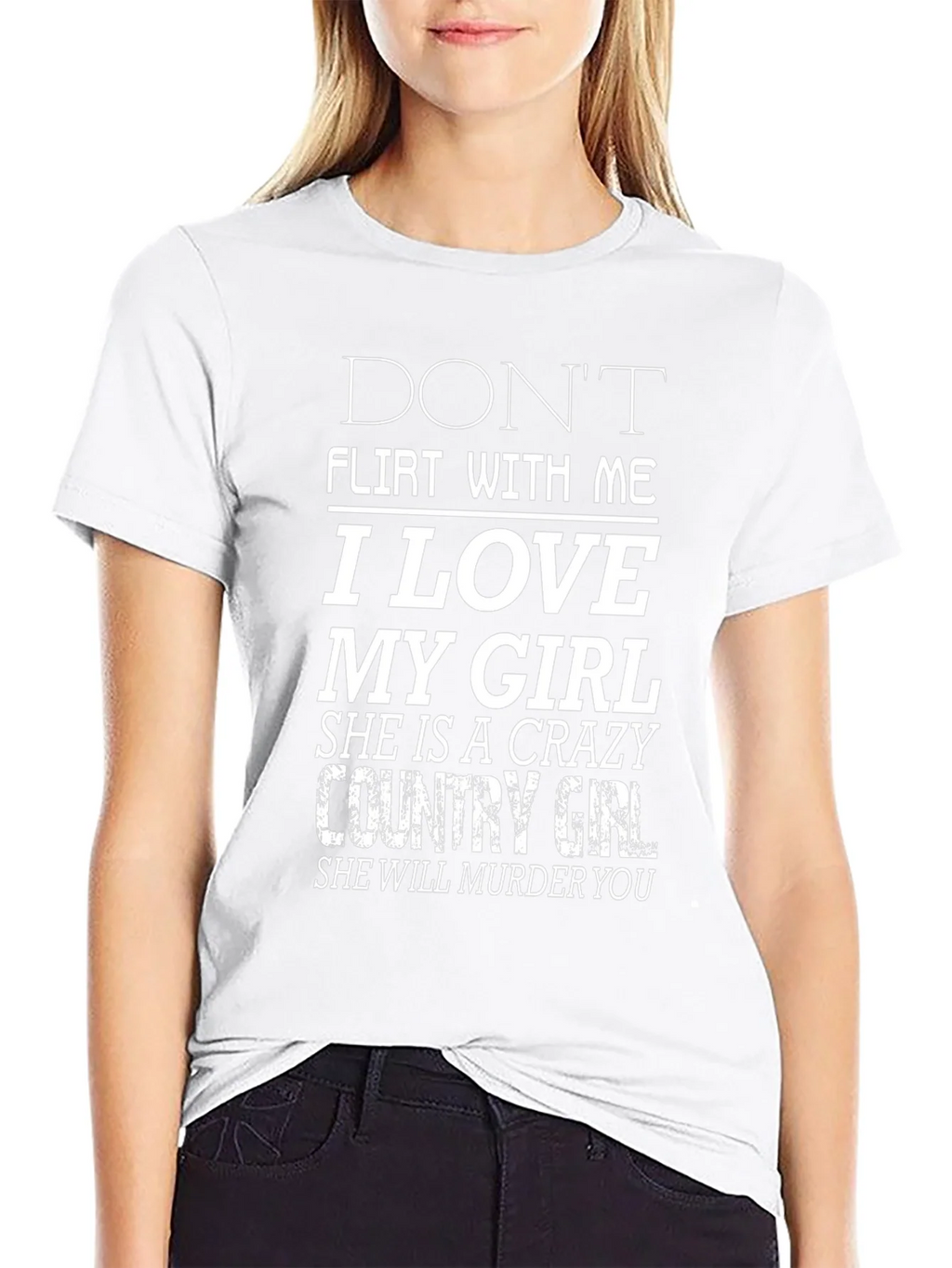 Dont Flirt T-Shirt - I Love My Girl Funny Graphic Tee product image 11
