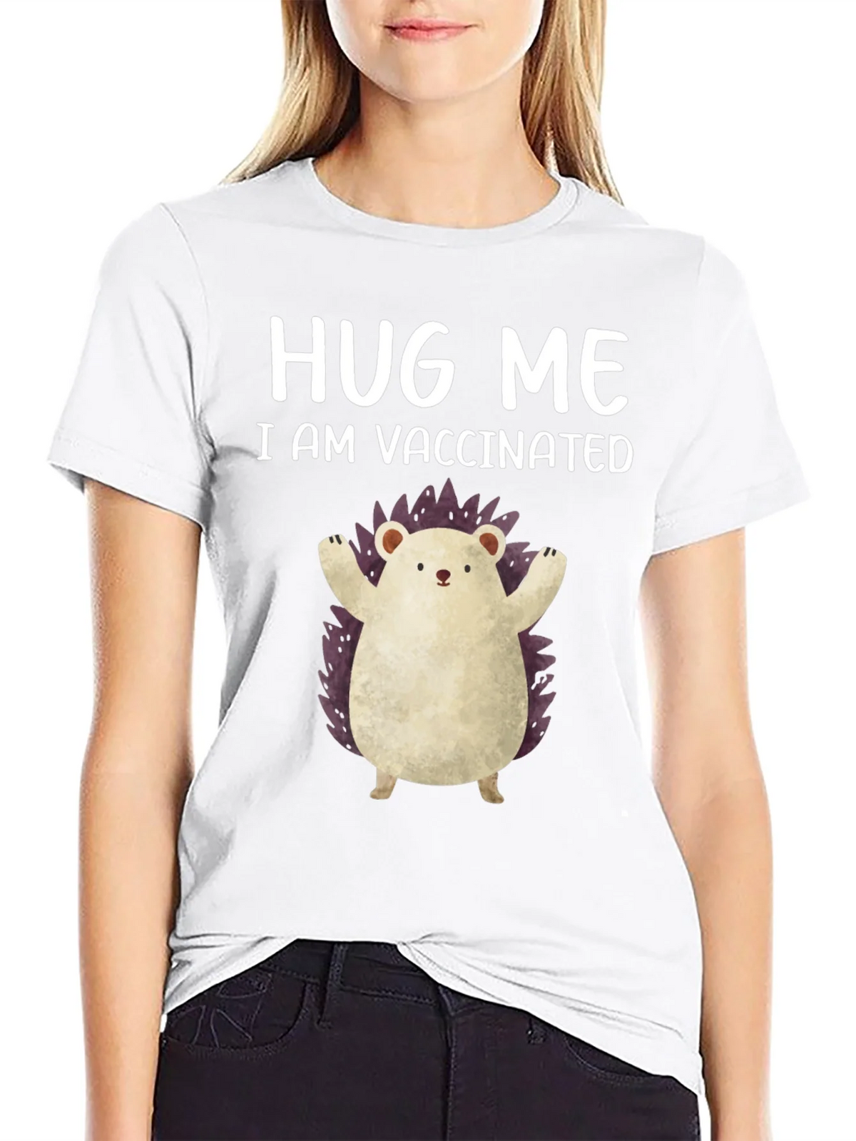 Vaccinated Hedgehog Graphic Tee product image 11