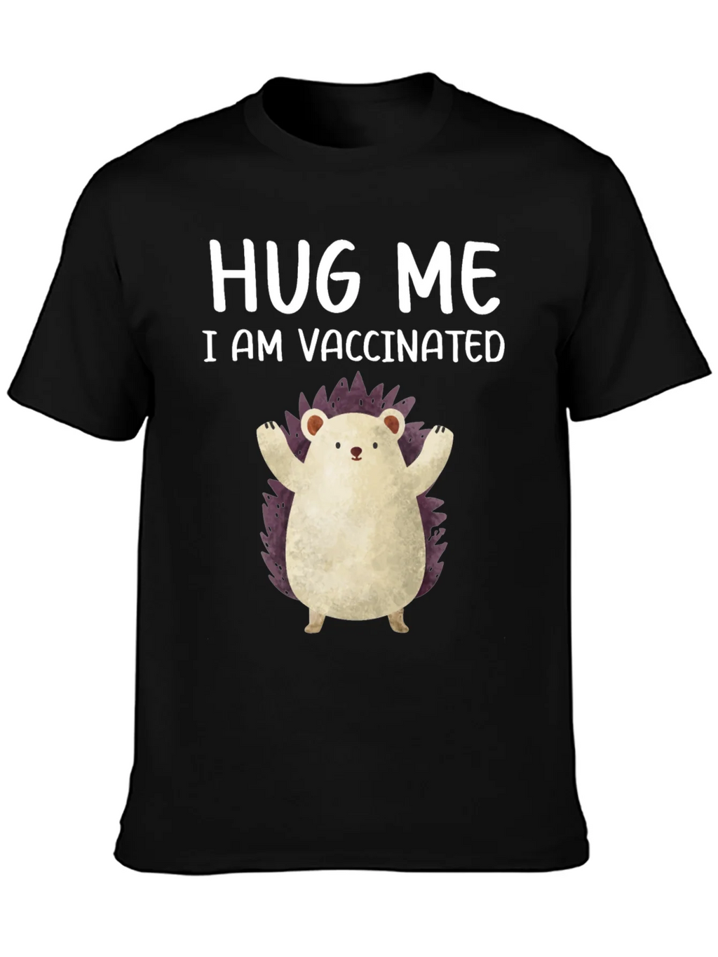 Vaccinated Hedgehog Graphic Tee product image 6