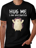 Vaccinated Hedgehog Graphic Tee product image 1