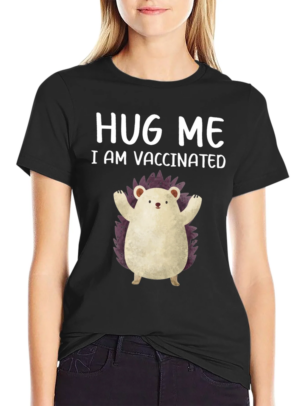 Vaccinated Hedgehog Graphic Tee product image 5