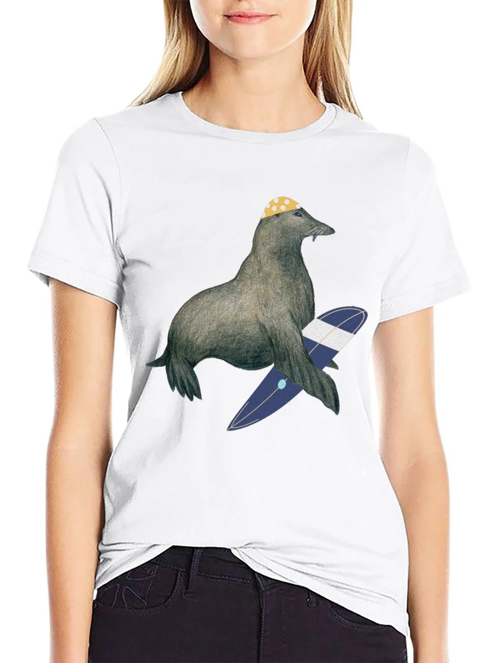 Surfing Seal T-Shirt - Cool Graphic Tee product image 11