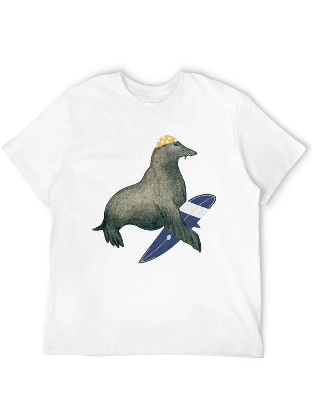 Surfing Seal T-Shirt - Cool Graphic Tee product image 3
