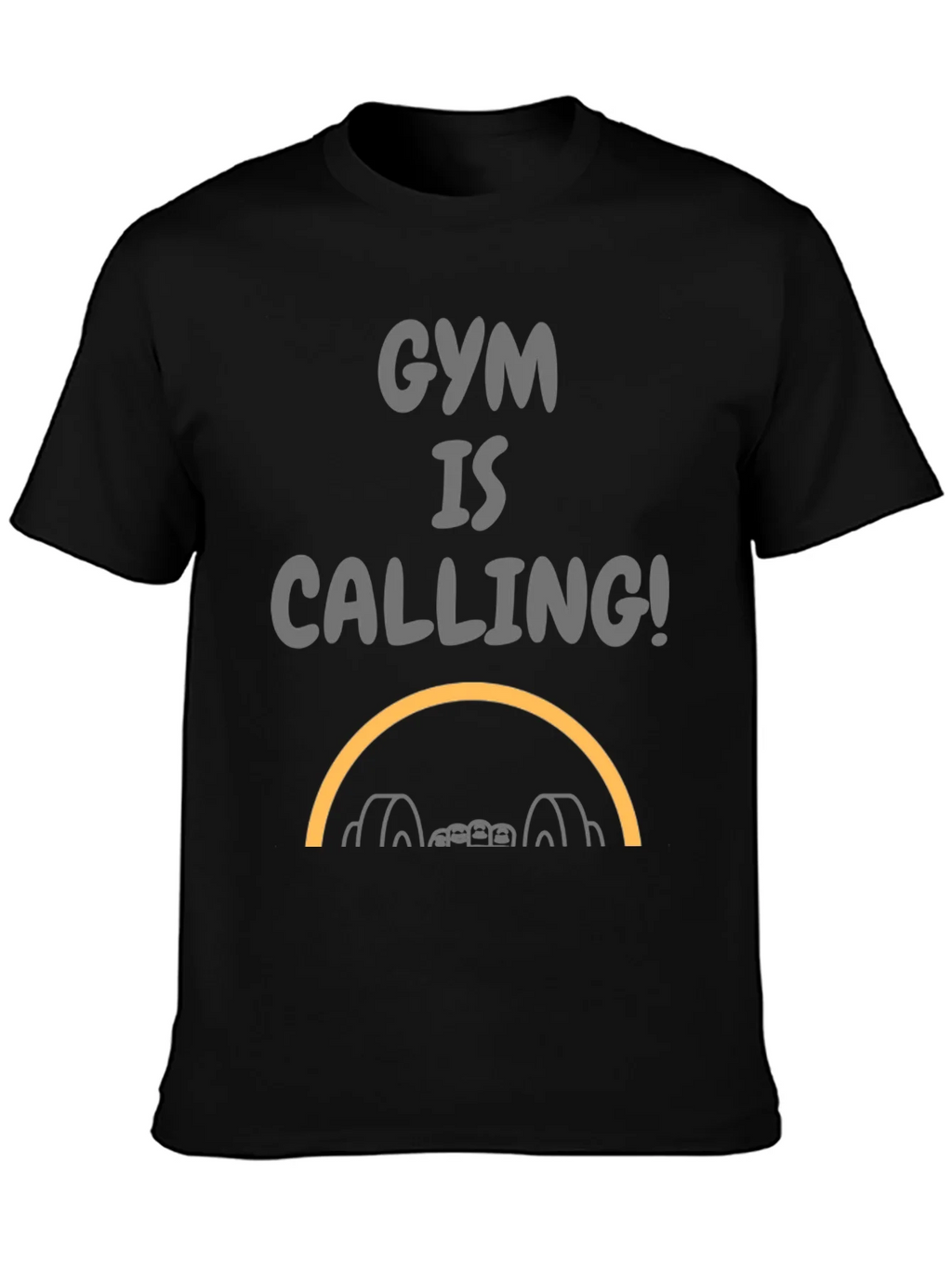 Gym Is Calling Black Graphic Tee product image 6