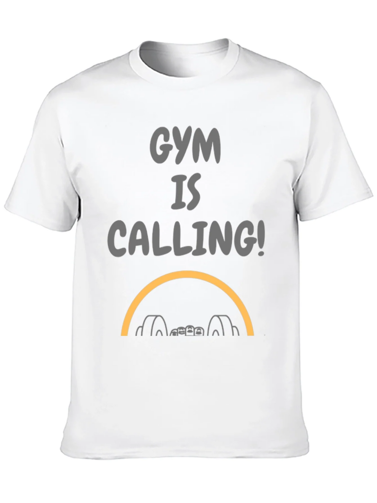 Gym Is Calling Black Graphic Tee product image 12